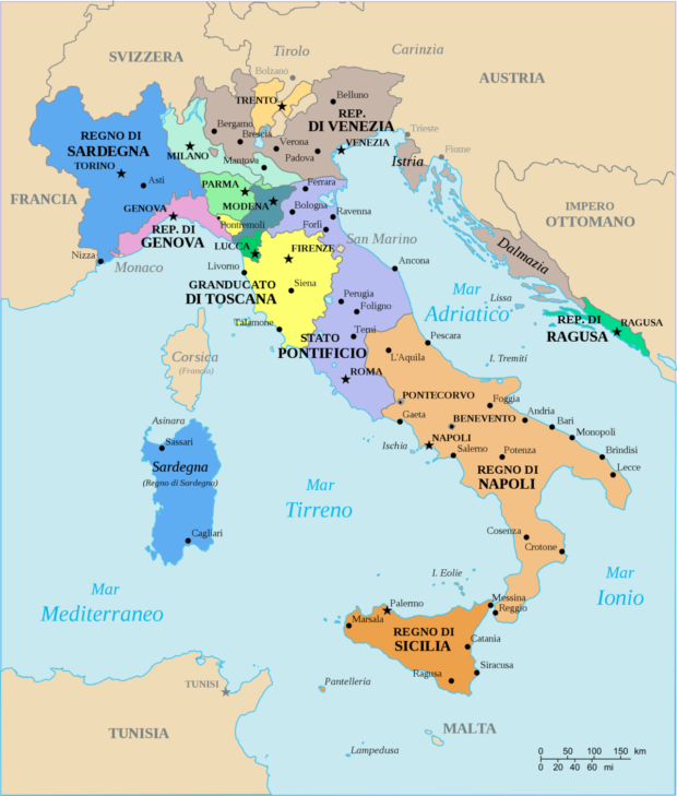 イタリアの統一について調べてみた